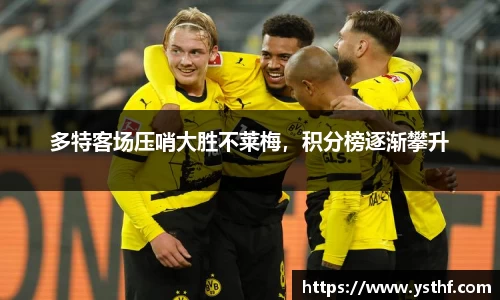 多特客场压哨大胜不莱梅，积分榜逐渐攀升