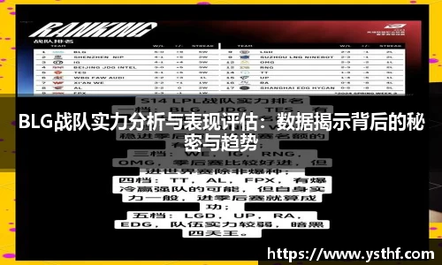 BLG战队实力分析与表现评估：数据揭示背后的秘密与趋势
