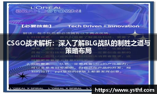 CSGO战术解析：深入了解BLG战队的制胜之道与策略布局