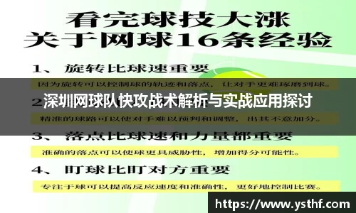 深圳网球队快攻战术解析与实战应用探讨